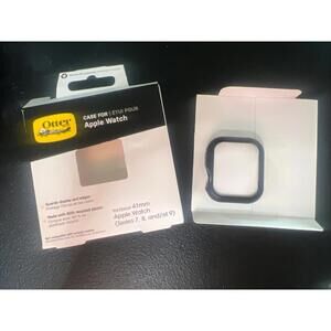 Otter Box Black Apple Watch 41 mm Case Screen Protector Series 7/8/9 NEW